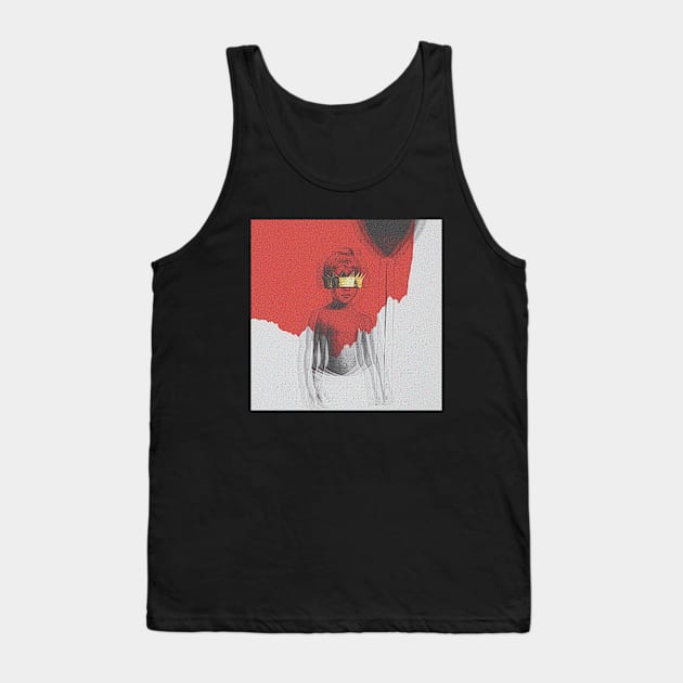 Rihanna anti retro Tank Top by nurkaymazdesing